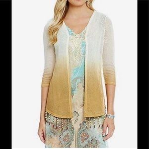 Reba Vintage Blues Natural cardigan